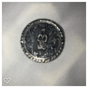 a030-19th Century Antique Ivoroid Button of Red Riding Hood and Wolf