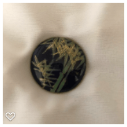 a051-20th Century Vintage Satsuma Button of Bamboo