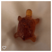 a072-20th Century Plastic Button of Realistic Turtle