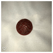 a077-20th Century Vintage Cinnabar Buttons with Carved Flowers