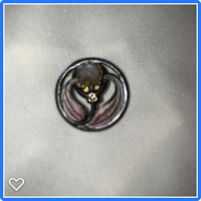 a108-20th Century Vintage Saphiret Button, Set in  Art Nouveau Style