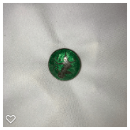 a133-20th Century Vintage Siam Silver Button of a Lady Dancer